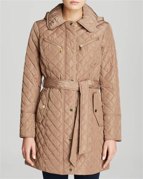 michael kors quilted trench coat|michael kors trench coat women.